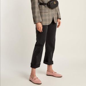 Gucci Pink Horsebit Loafers